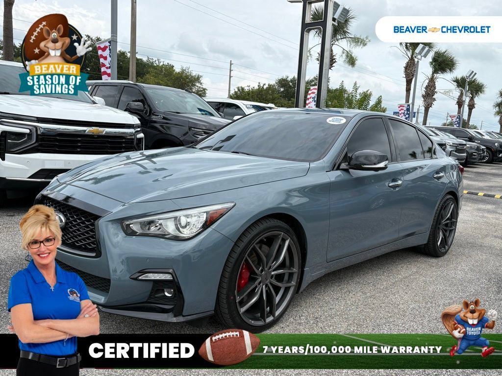 Used 2023 INFINITI Q50 Red Sport 400 AWD/4WD image 1