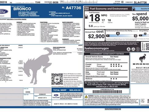Certified 2025 Ford Bronco Badlands AWD/4WD image 42