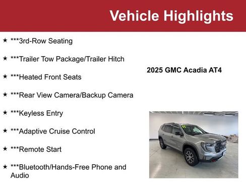Used 2025 GMC Acadia AT4 image 2