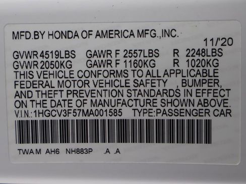 Used 2021 Honda Accord EX-L image 44