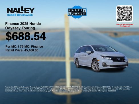 Certified 2025 Honda Odyssey Touring image 3