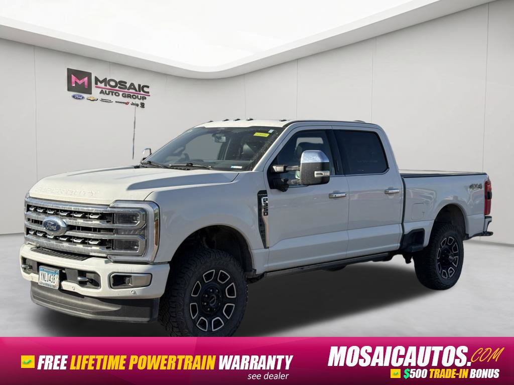 Used 2024 Ford F350 Platinum w/ Snow Plow Prep Package AWD/4WD image 3