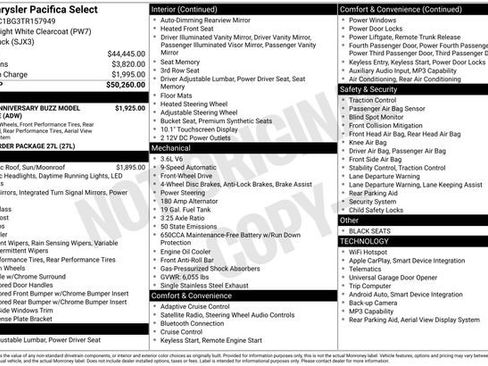 New 2026 Chrysler Pacifica Select FWD image 16