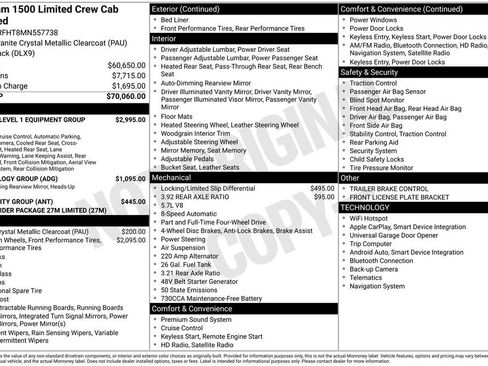 Used 2021 RAM 1500 Limited AWD/4WD image 15