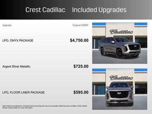Certified 2026 Cadillac Escalade Platinum Sport w/ LPO, ONYX Package image 6