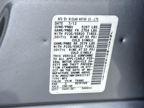 Used 2013 Nissan Murano LE w/ Platinum Pkg AWD/4WD image 29