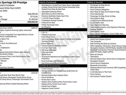 Used 2026 Kia Sportage SX FWD image 38