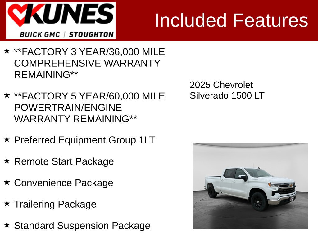 Used 2025 Chevrolet Silverado 1500 LT w/ Work Truck Package AWD/4WD image 3