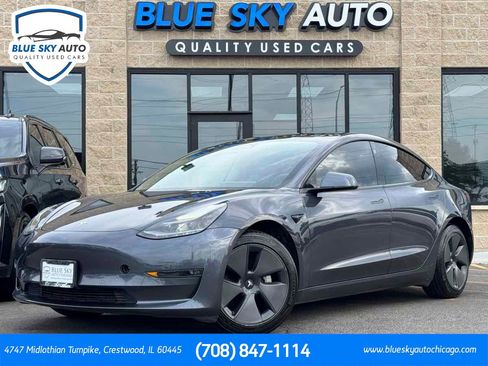 Used 2021 Tesla Model 3 Long Range AWD/4WD image 1
