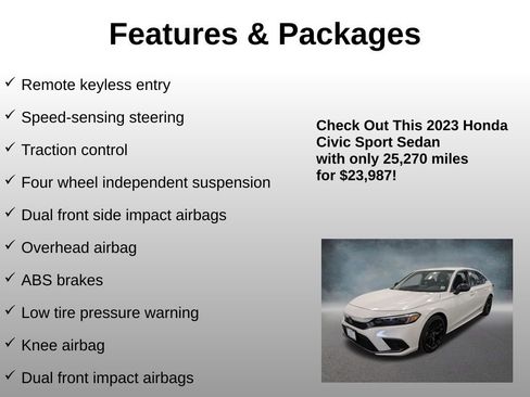 Certified 2023 Honda Civic Sport image 12