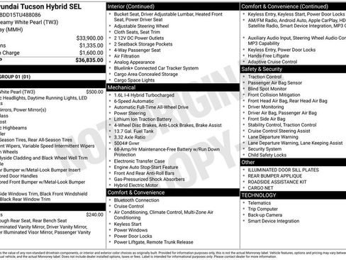 New 2026 Hyundai Tucson SEL AWD/4WD image 21
