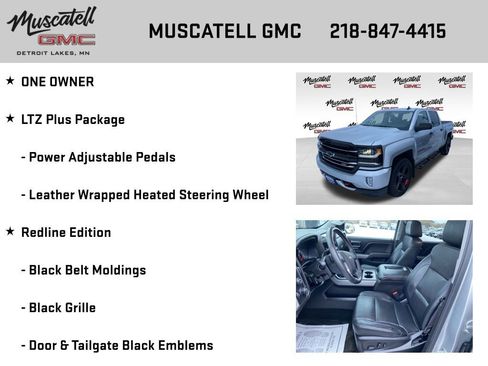Used 2017 Chevrolet Silverado 1500 LTZ Z71 w/ Redline Edition image 6