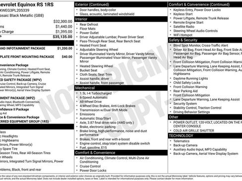 Used 2023 Chevrolet Equinox RS AWD/4WD image 7