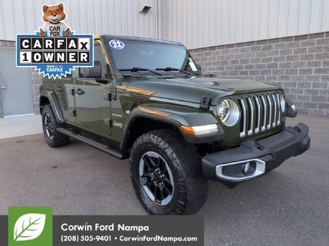 Used 2022 Jeep Wrangler Unlimited Sahara w/ LED Lighting Group AWD/4WD 360° Tour