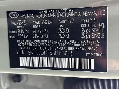 New 2025 Hyundai Santa Cruz Limited image 18