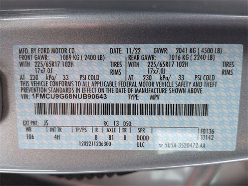 Certified 2022 Ford Escape SE w/ Convenience Package image 23