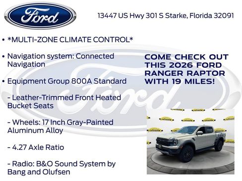 New 2026 Ford Ranger Raptor AWD/4WD image 15