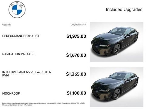 Used 2023 Lexus IS 350 F Sport w/ Navigation Package AWD/4WD image 3