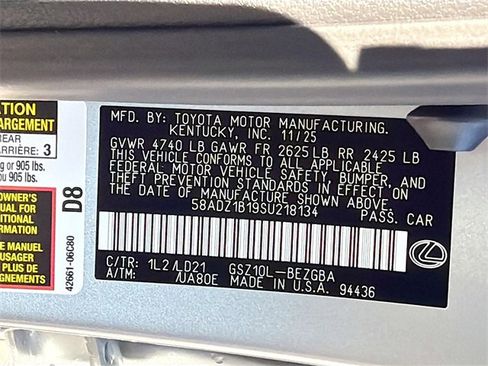 New 2025 Lexus ES 350 w/ Premium Package image 43