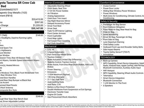 Used 2022 Toyota Tacoma SR image 6