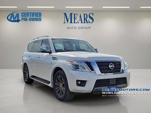 Used 2019 Nissan Armada Platinum w/ Captain's Chairs Package image 1