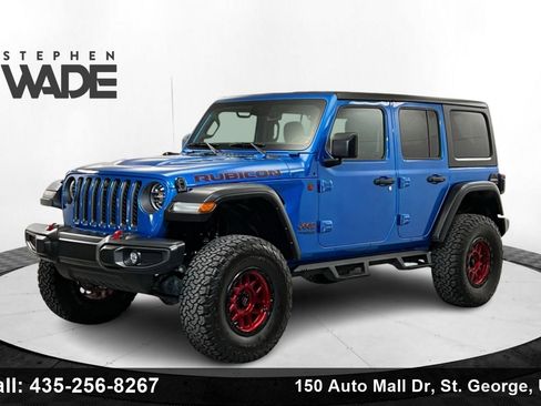 Used 2022 Jeep Wrangler Unlimited Rubicon w/ LED Lighting Group image 1