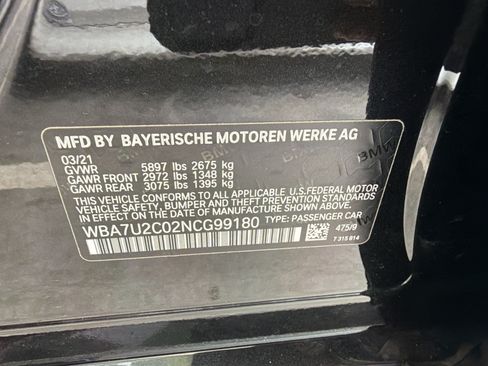 Used 2022 BMW 750i xDrive w/ Executive Package AWD/4WD image 8