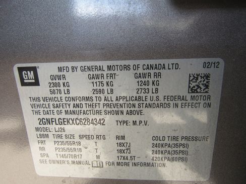 Used 2012 Chevrolet Equinox LTZ image 6