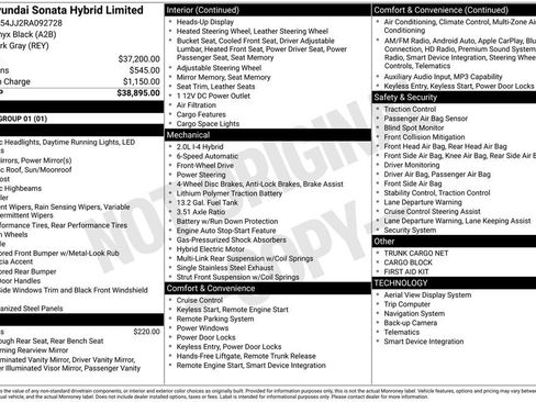 Certified 2024 Hyundai Sonata Limited FWD image 33