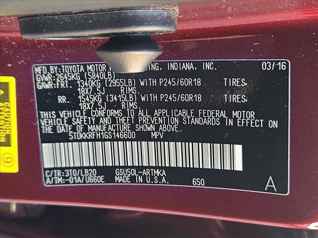 Used 2016 Toyota Highlander XLE FWD image 9