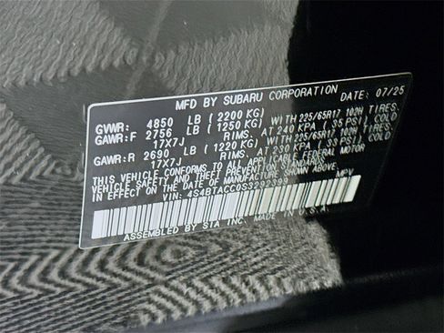 Certified 2025 Subaru Outback Premium image 35