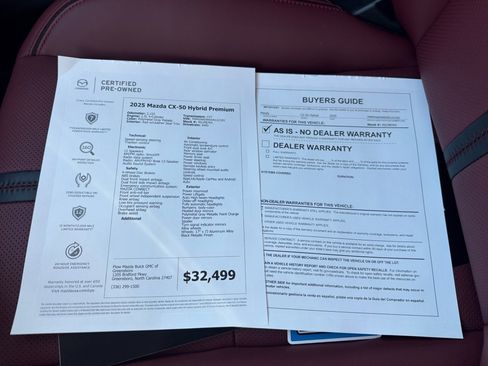 Used 2025 MAZDA CX-50 AWD 2.5 Hybrid w/ Weather Package image 37