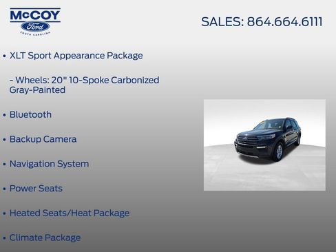 Certified 2022 Ford Explorer XLT w/ Equipment Group 202A AWD/4WD image 23