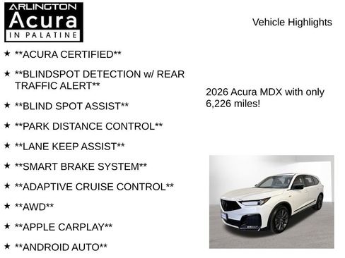 Certified 2026 Acura MDX A-Spec AWD/4WD image 7