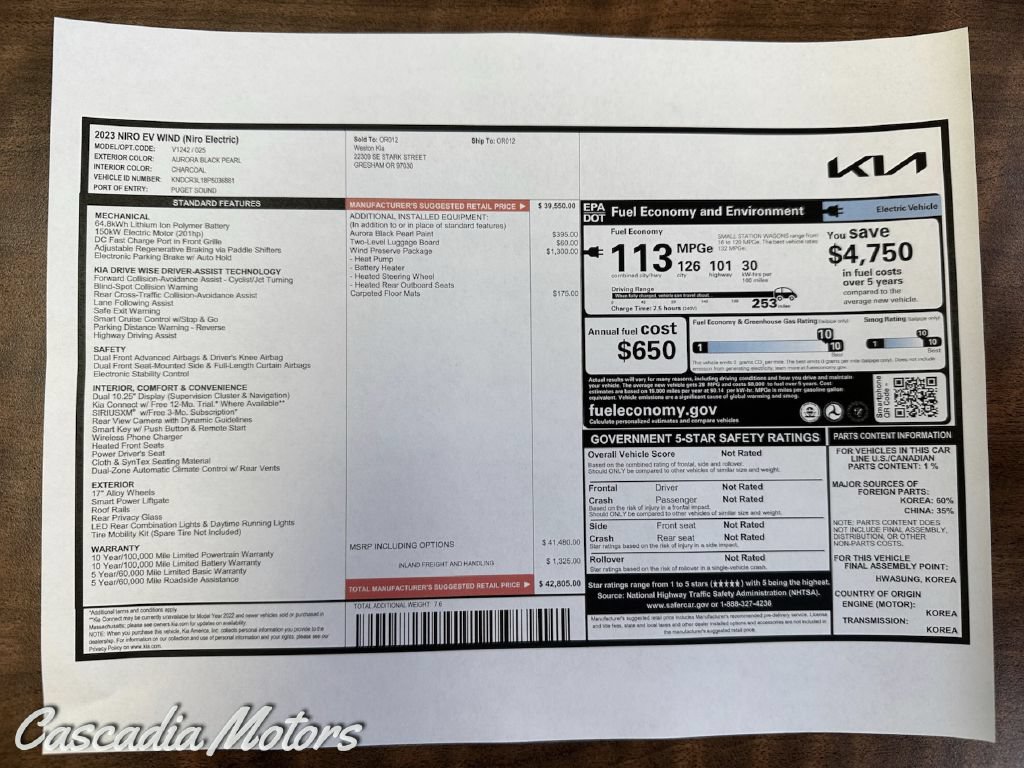 Used 2023 Kia Niro Wind w/ Wind Preserve Package FWD image 4