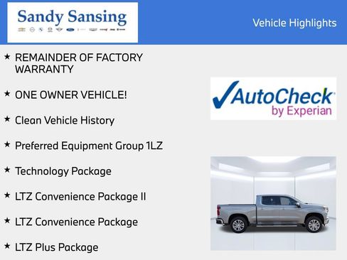 Used 2025 Chevrolet Silverado 1500 LTZ w/ Technology Package RWD image 8