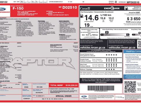 Used 2021 Ford F150 Raptor w/ Equipment Group 801A High image 38