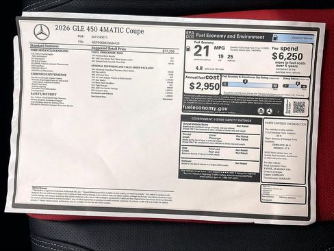 New 2026 Mercedes-Benz GLE 450 4MATIC Coupe image 17