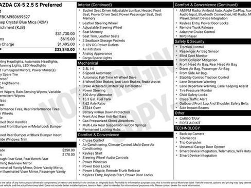 Used 2025 MAZDA CX-5 AWD 2.5 S w/ Preferred Package image 34