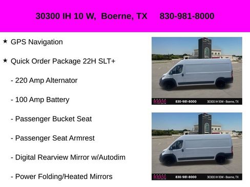 Used 2024 RAM ProMaster 2500 w/ Quick Order Package 22H SLT+ FWD image 10