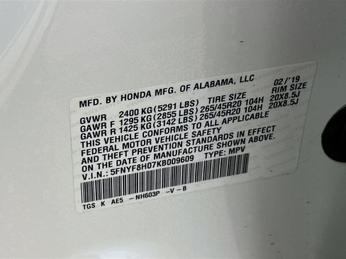 Used 2019 Honda Passport Elite image 12