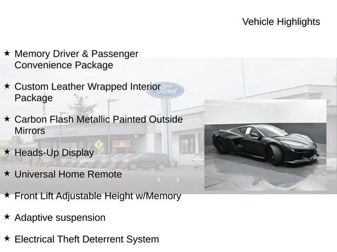 Used 2023 Chevrolet Corvette Z06 w/ Engine Appearance Package RWD image 20
