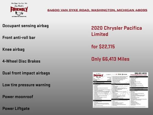 Used 2020 Chrysler Pacifica Limited FWD image 6