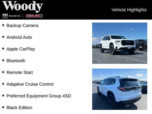 New 2026 GMC Acadia Elevation w/ Black Edition image 3