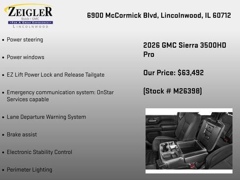 New 2026 GMC Sierra 3500 Pro w/ Convenience Package AWD/4WD image 18