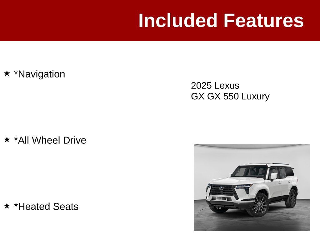Used 2025 Lexus GX 550 w/ Accessory Package (Z1) AWD/4WD image 3