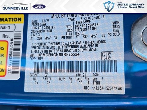 New 2025 Ford Bronco Sport Outer Banks AWD/4WD image 32