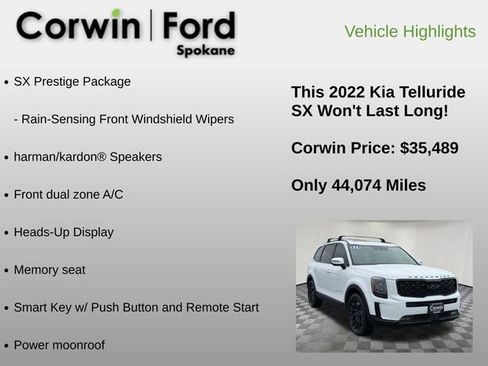 Used 2022 Kia Telluride SX w/ SX Prestige Package AWD/4WD image 18