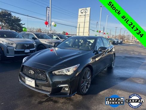 Certified 2024 INFINITI Q50 Red Sport 400 w/ Black Opal Edition image 1