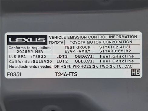 Certified 2025 Lexus TX 500h AWD w/ Technology Package image 25